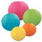 Beistle Club Pack of 30 Assorted Color Paper Lantern Hanging Decorations 9.5"